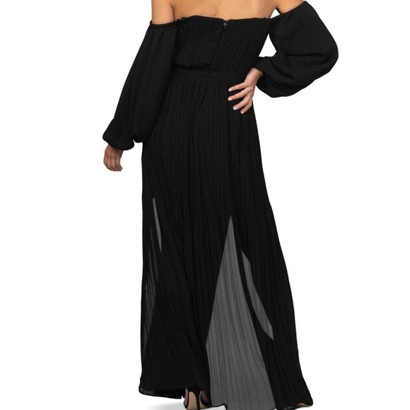 Front Slit Maxi Dress - Bebe NWT - Picture 2 of 6